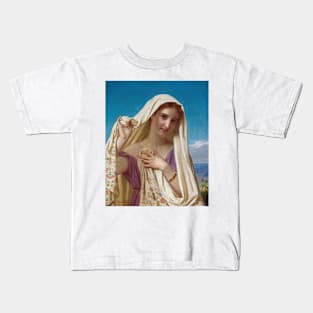 Young Girl In A Veil by Hugues Merle Kids T-Shirt